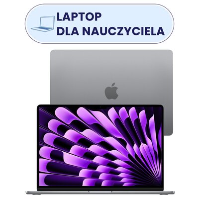Laptop APPLE MacBook Air 2024 15.3" M3 8GB RAM 256GB SSD macOS Gwiezdna szarość