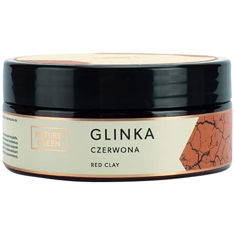 Nature Queen czerwona glinka do twarzy, 150 ml
