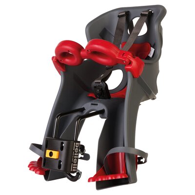 Fotelik rowerowy BELLELLI Freccia Przedni Rama 15kg Ciemnoszary