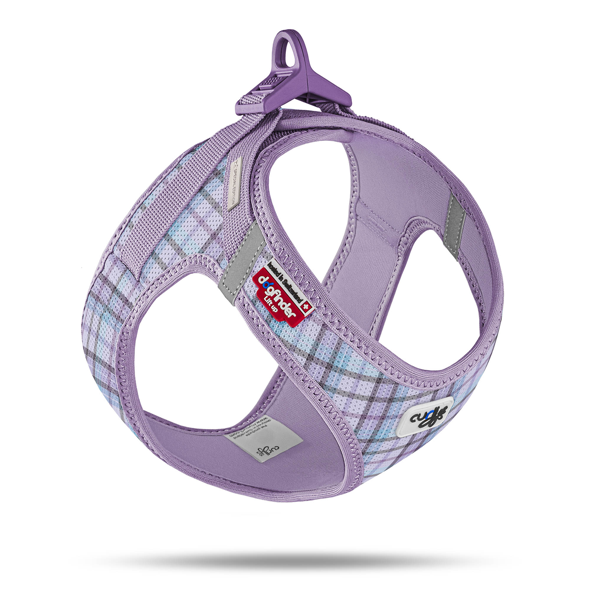 Curli Szelki dla psa Clasp Air Mesh Lavender Caro - letnia edycja