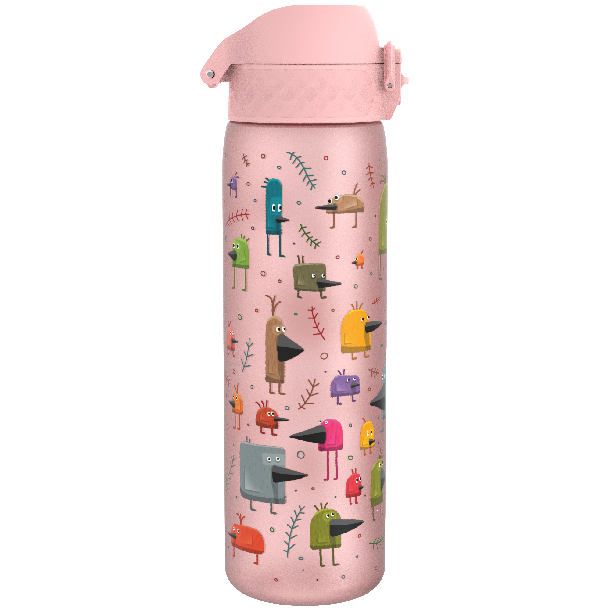 Ion8 bidon z ustnikiem BPA Free Ptaszki, poj. 600 ml, 1 szt.