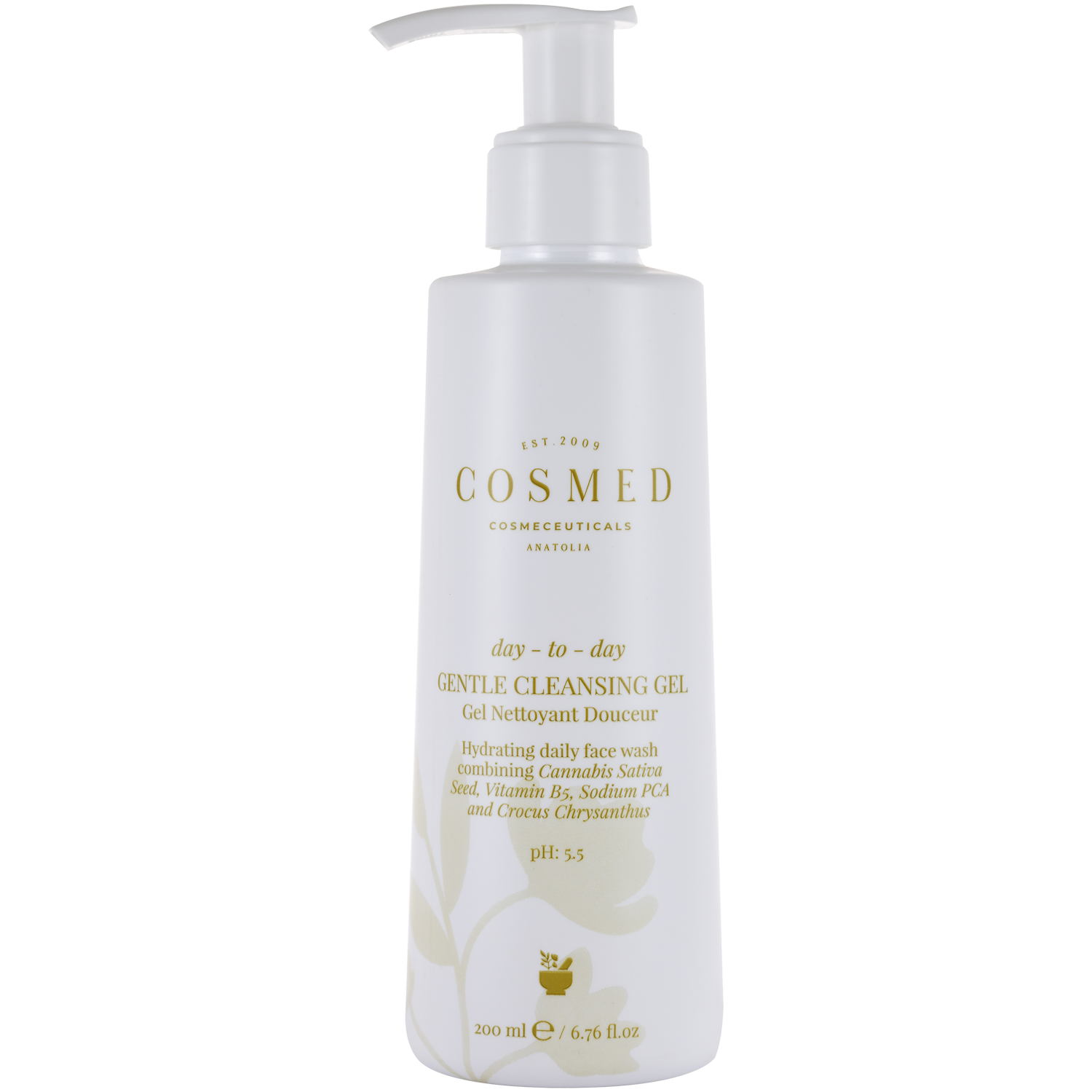 Cosmed Day To Day delikatnie nawilżający żel do mycia twarzy, 200 ml