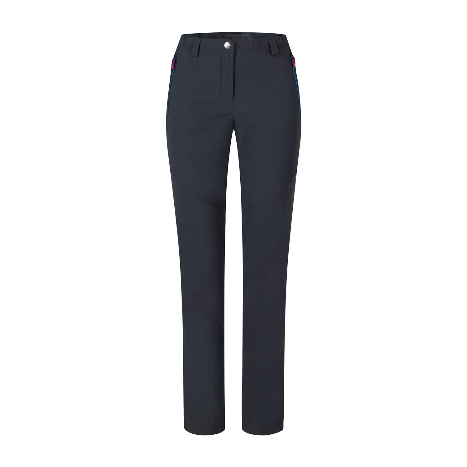 Damskie spodnie trekkingowe Montura Renon Pants nero/deep blue - M