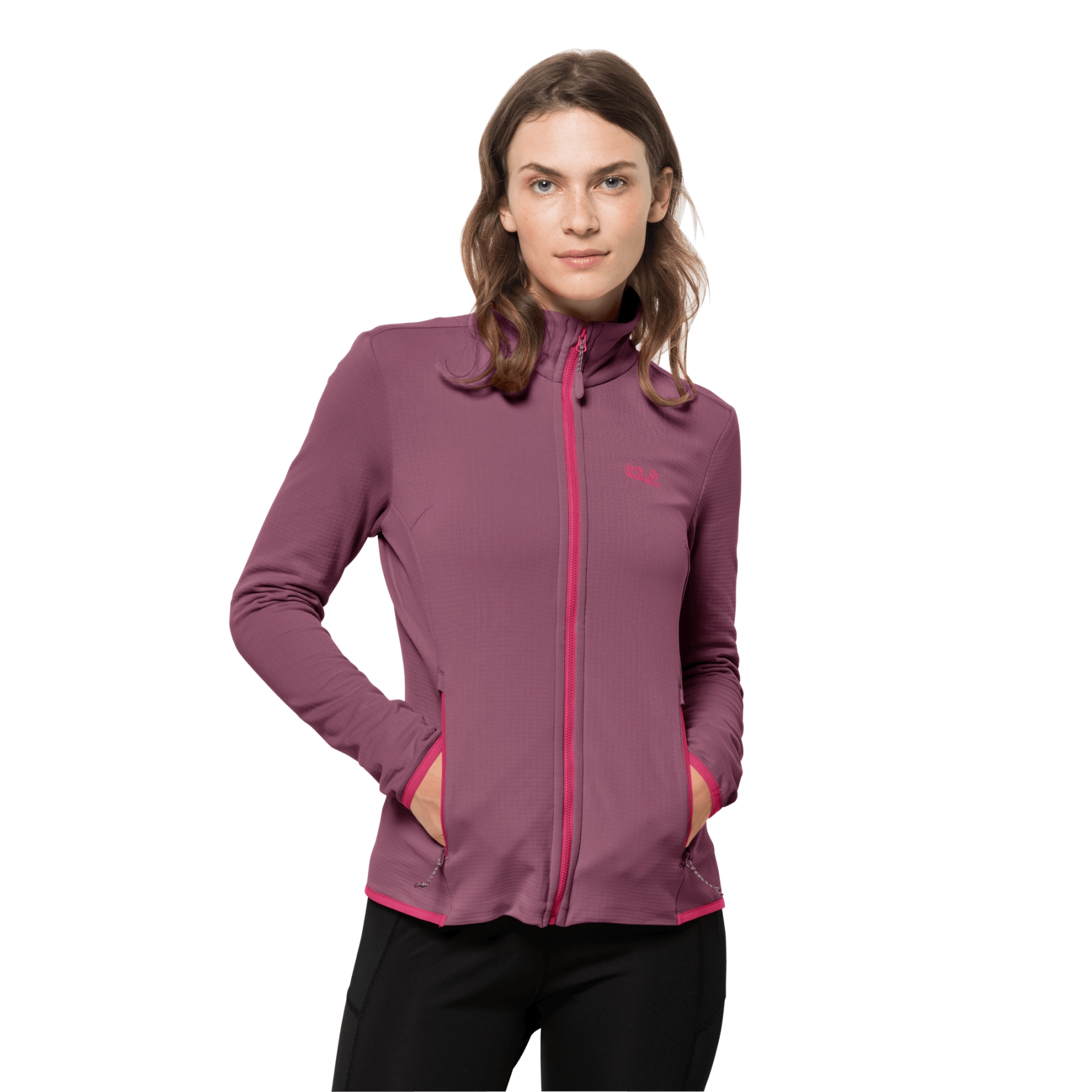 Polar damski PEAK GRID FLEECE W violet quartz - M