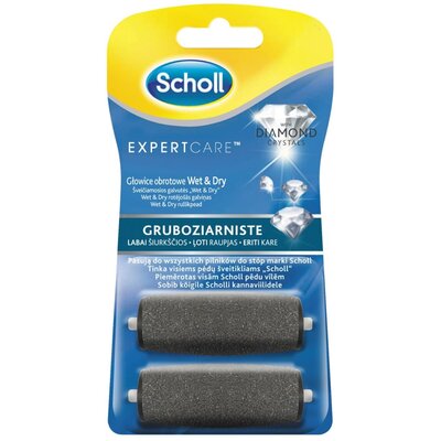 Głowica obrotowa SCHOLL Expert Care™ Wet&Dry gruboziarniste z kryształkami diamentów (2 sztuki)