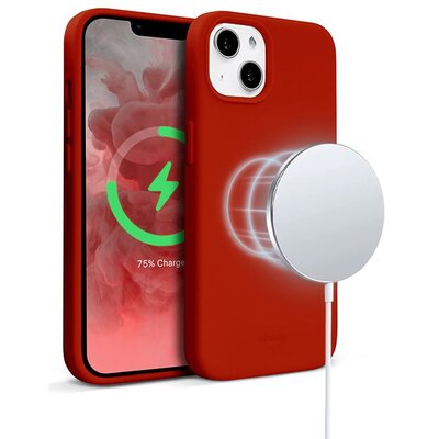 Etui CRONG Color Cover Magnetic MagSafe do Apple iPhone 13 mini Czerwony