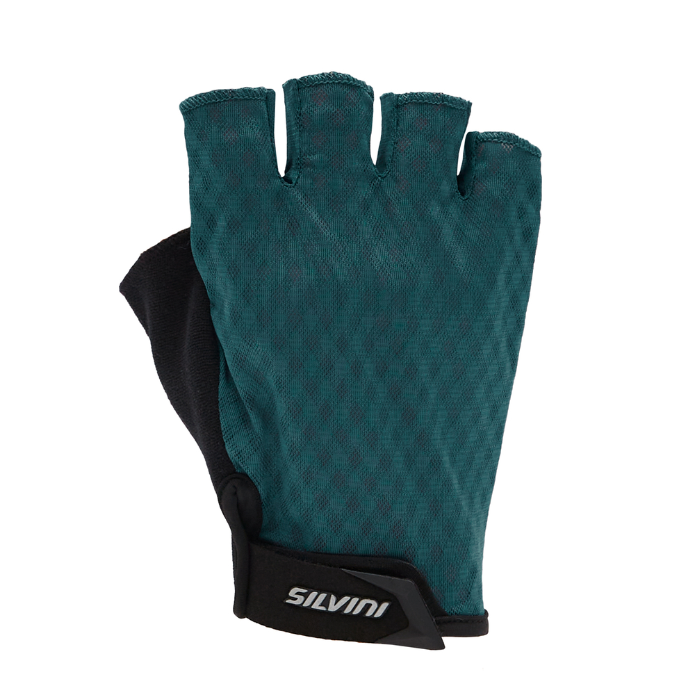 Męskie rękawiczki rowerowe krótkie Silvini Orso MA1639 ocean/black - M