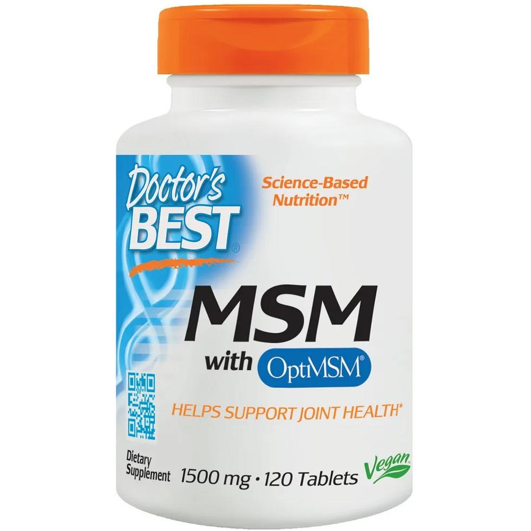 Doctor's Best suplement diety MSM z OptiMSM, Vegan, 1500mg, 120 tabl./1 opak.