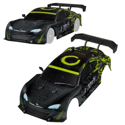 Dodatkowa karoseria Body do auta RC OVERMAX X-Drifty Szaro-limonkowy