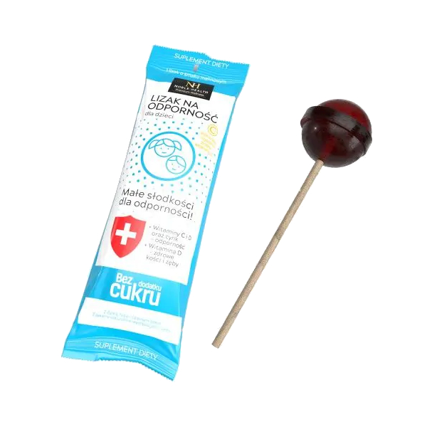 Noble Health suplement diety lizak na odporność i gardło dla dzieci, 35 szt./1 opak.
