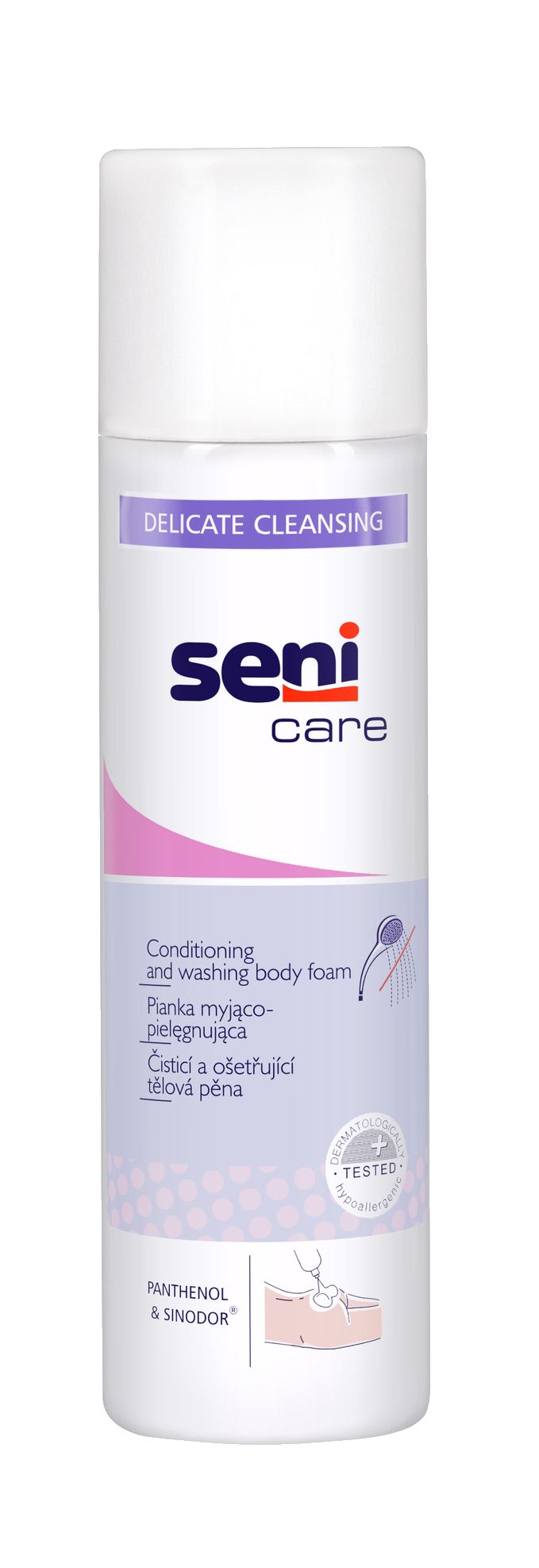 Seni Care, pianka myjąco-pielęgnacyjna do ciała, bez użycia wody, 500 ml