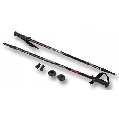 Kijki trekkingowe ENERO Classic (80 - 135 cm) Czarny