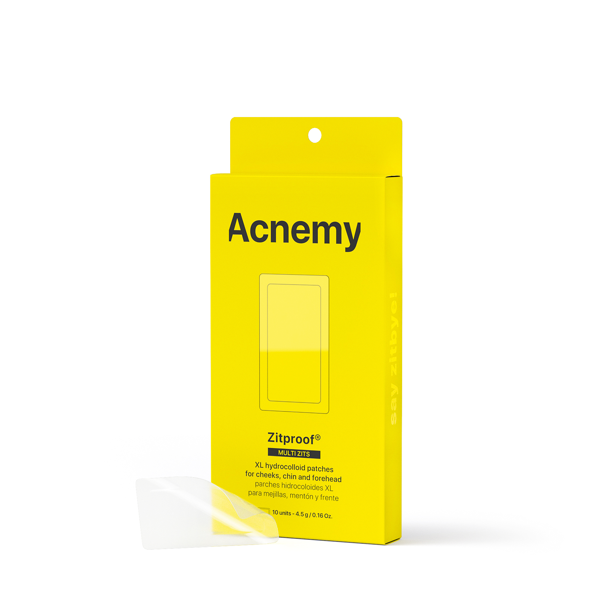 Acnemy Zitproof Multizits hydrokoloidowe plastry XL na policzki, brodę i czoło, 10 szt./1 opak.