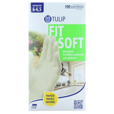 Rękawiczki lateksowe TULIP Fit Soft (rozmiar S)