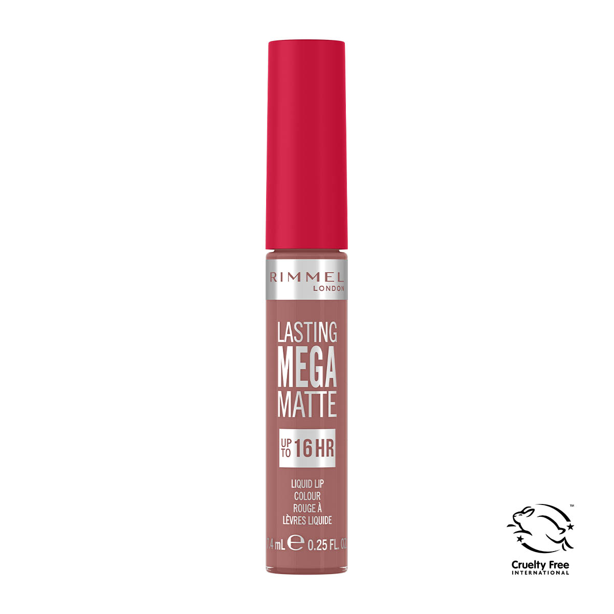 Rimmel Lasting Mega Matte długotrwała matowa pomadka w płynie do ust 709 strapless, 7,4 ml