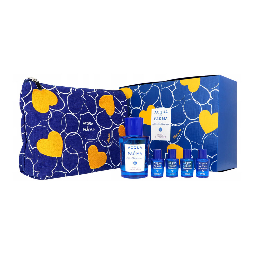 Acqua Di Parma Blu Mediterraneo Mirto di Panarea zestaw unisex: woda toaletowa, 75 ml + mini woda toaletowa, 4x5 ml