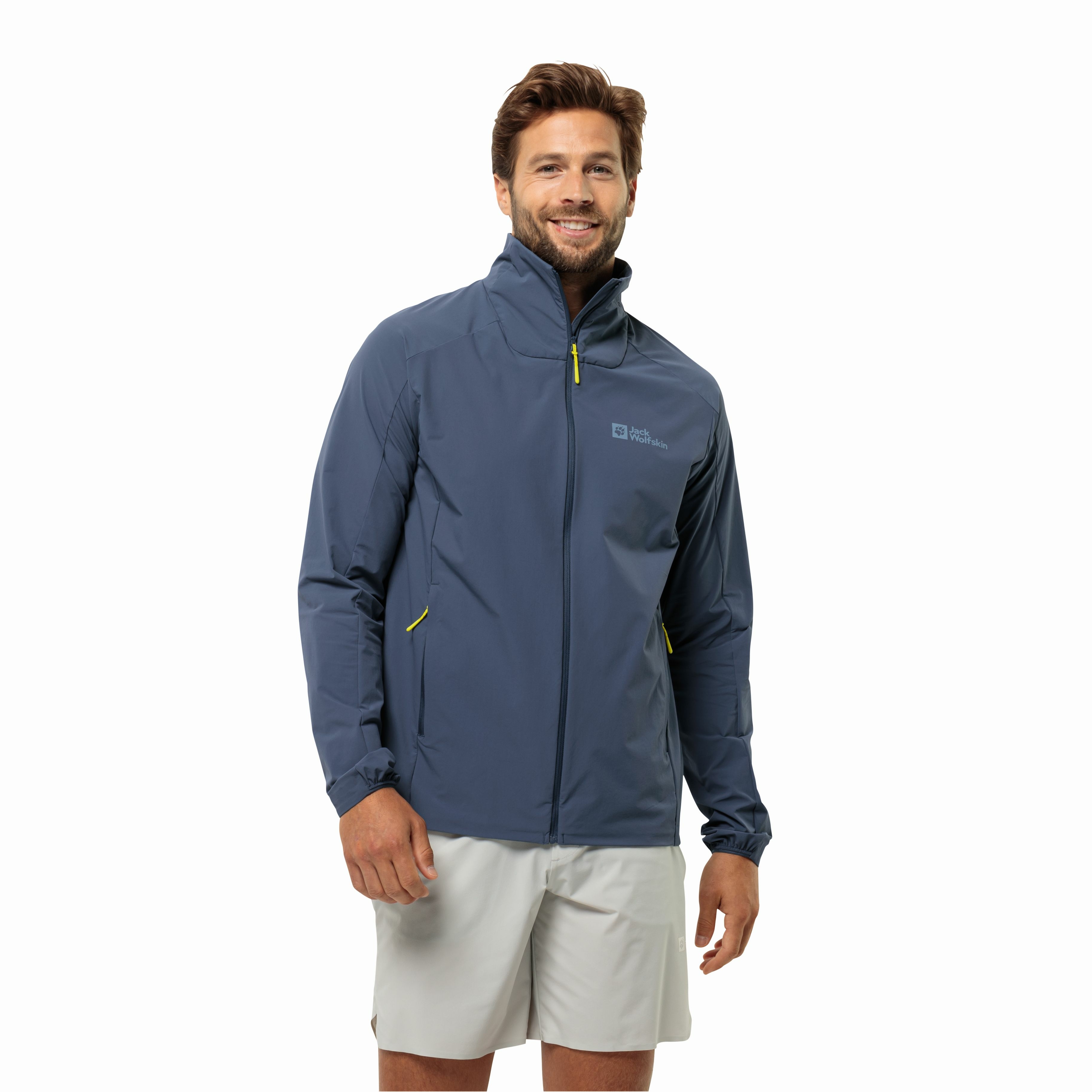 Męska bluza sportowa Jack Wolfskin PRELIGHT JKT M evening sky - S