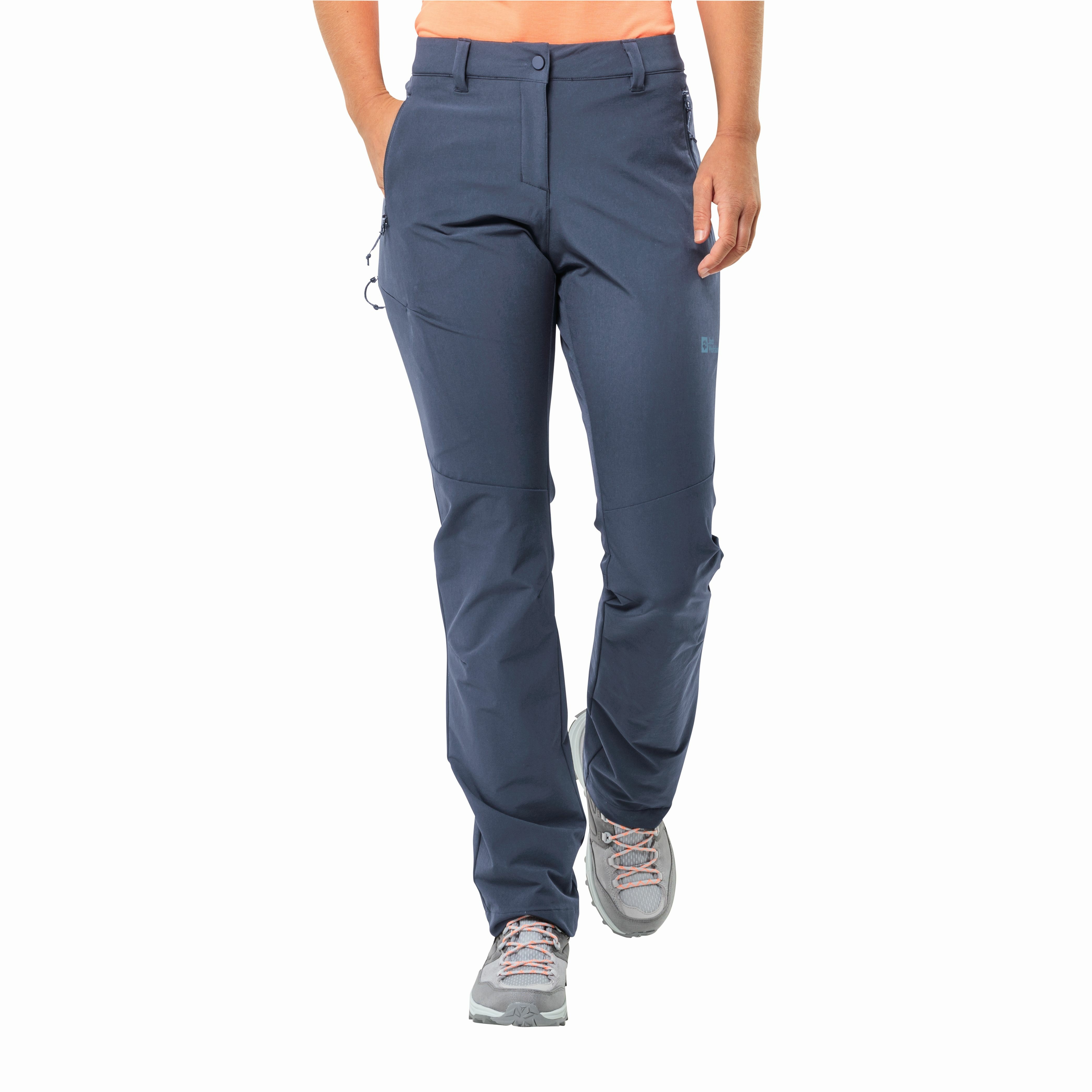 Damskie spodnie softshellowe Jack Wolfskin HOLDSTEIG PANTS W evening sky - 38
