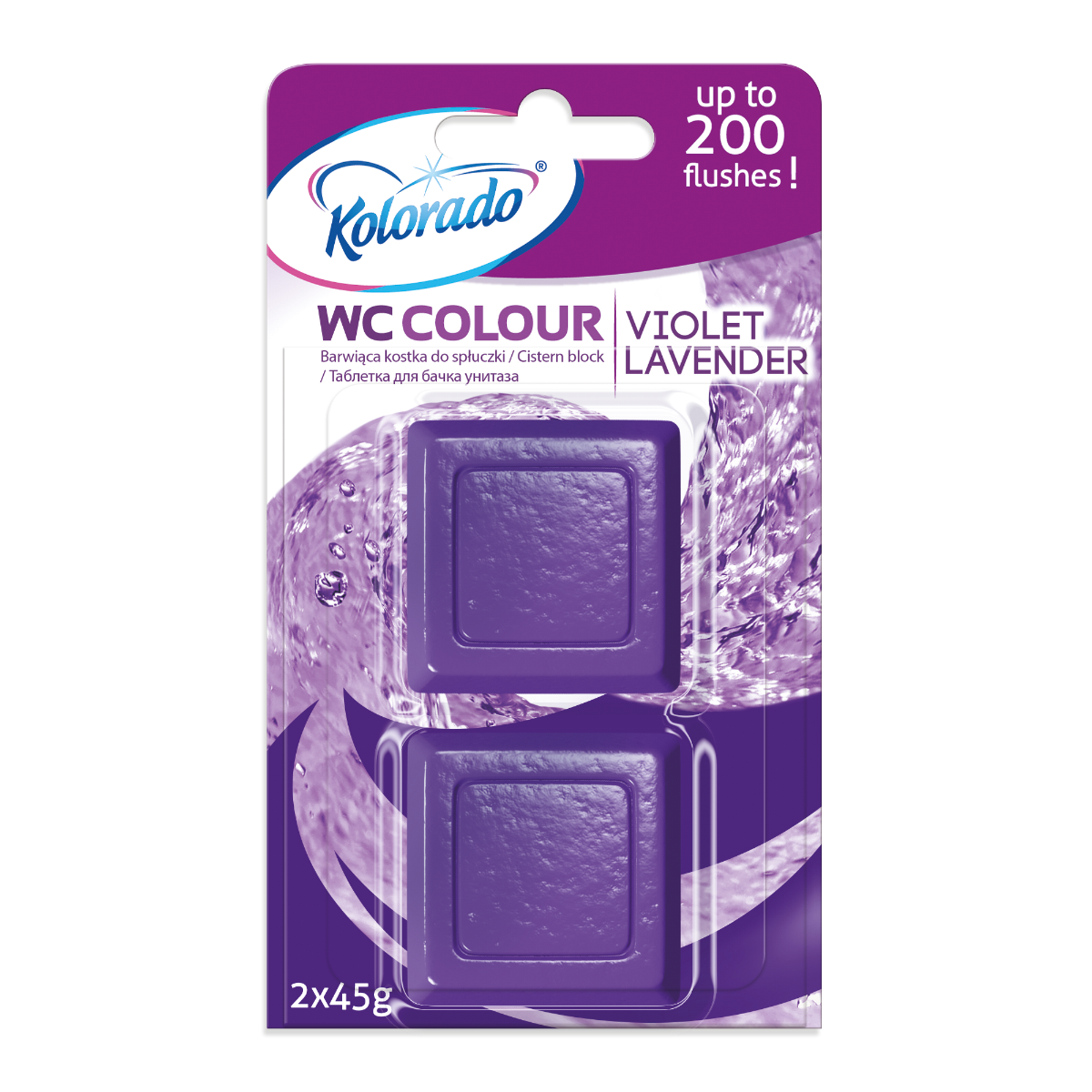 Kolorado Colour Lavender Violet kostka do WC, 2 szt.