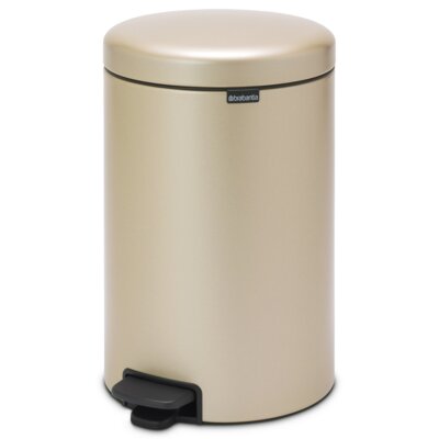 Kosz na śmieci z pedałem BRABANTIA 304460 NewIcon szczelnie zamykana pokrywa, dno antyposlizgowe 20L Szampański
