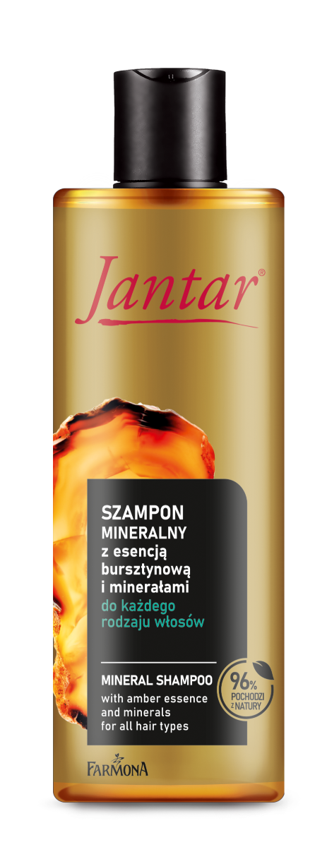 Jantar Mineralny Z Esencją Bursztynową mineralny szampon z esencją bursztynową do każdego rodzaju włosów, 300 ml