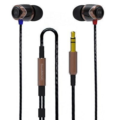 Słuchawki dokanałowe SOUNDMAGIC E10 Złoto-czarny