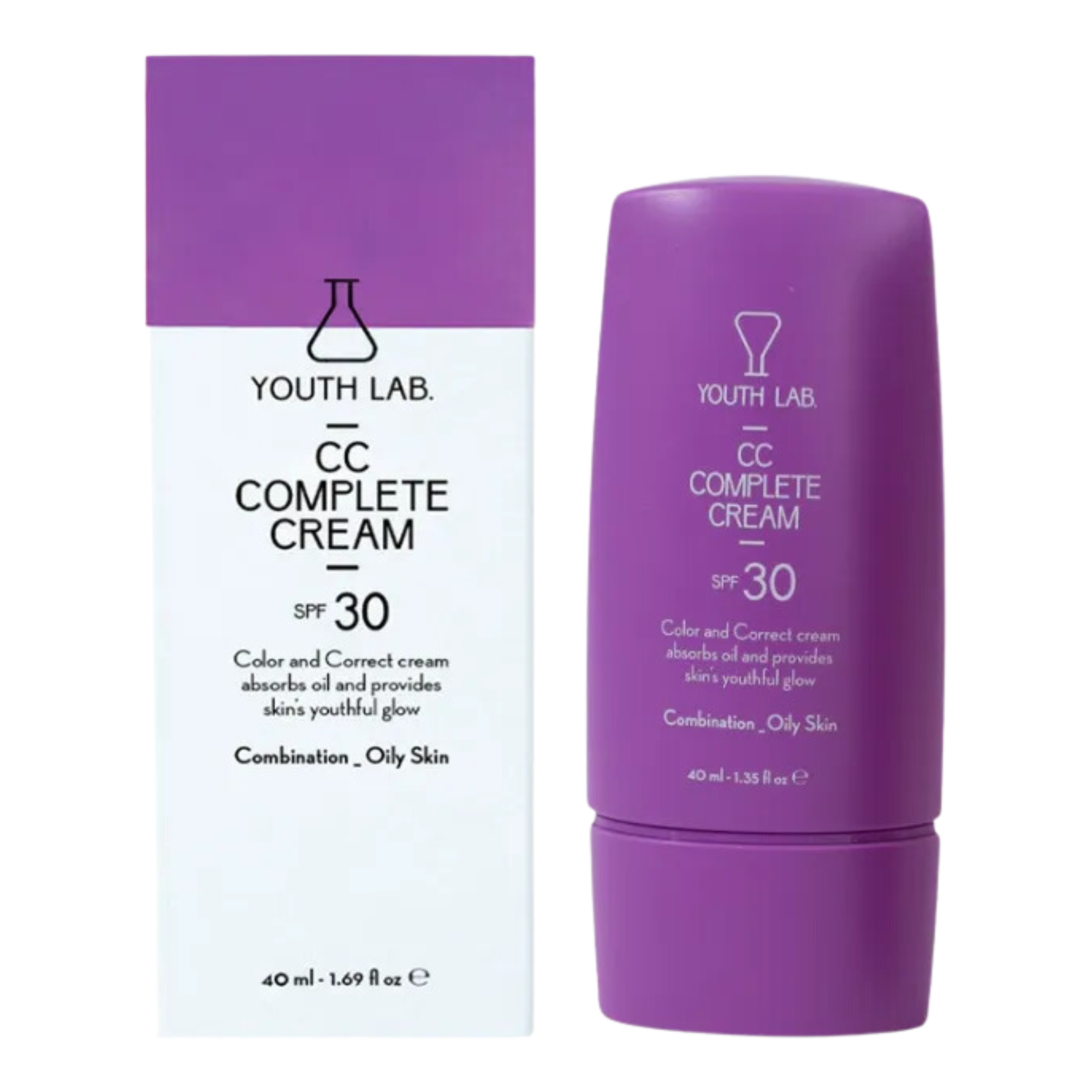 Youth Lab. CC Complete krem CC SPF30 cera mieszana i tłusta, 40 ml