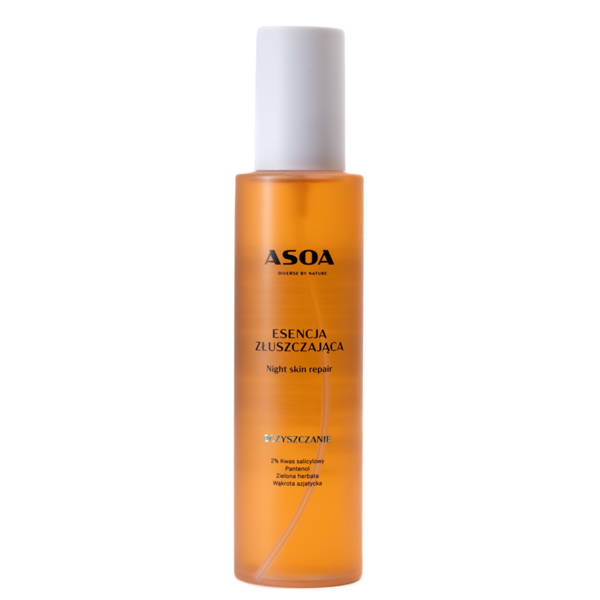 Asoa Night Skin Repair naturalna esencja złuszczająca do twarzy, 150 ml