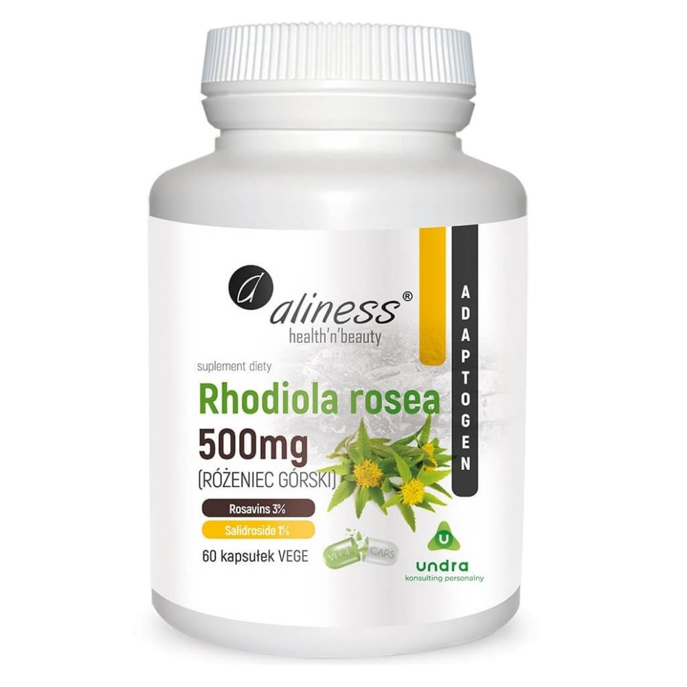 Aliness Rhodiola rosea suplement diety, 60 kaps./1 opak.