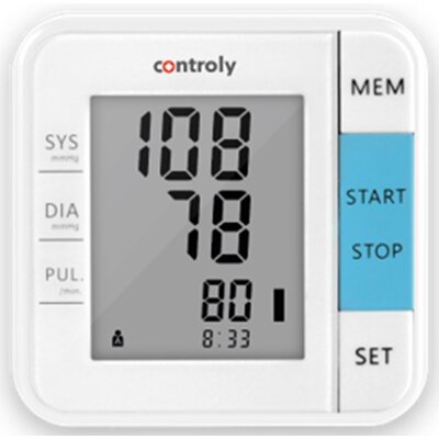 Ciśnieniomierz kieszonkowy CONTROLY W02 Biało-niebieski