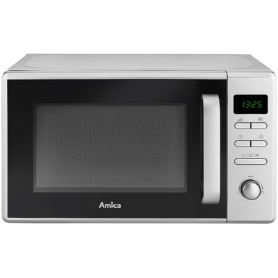 Kuchenka mikrofalowa AMICA AMMF20E1S 700W średnica 25.5 cm pojemność 20L MultiWave System QuickStart Srebrny