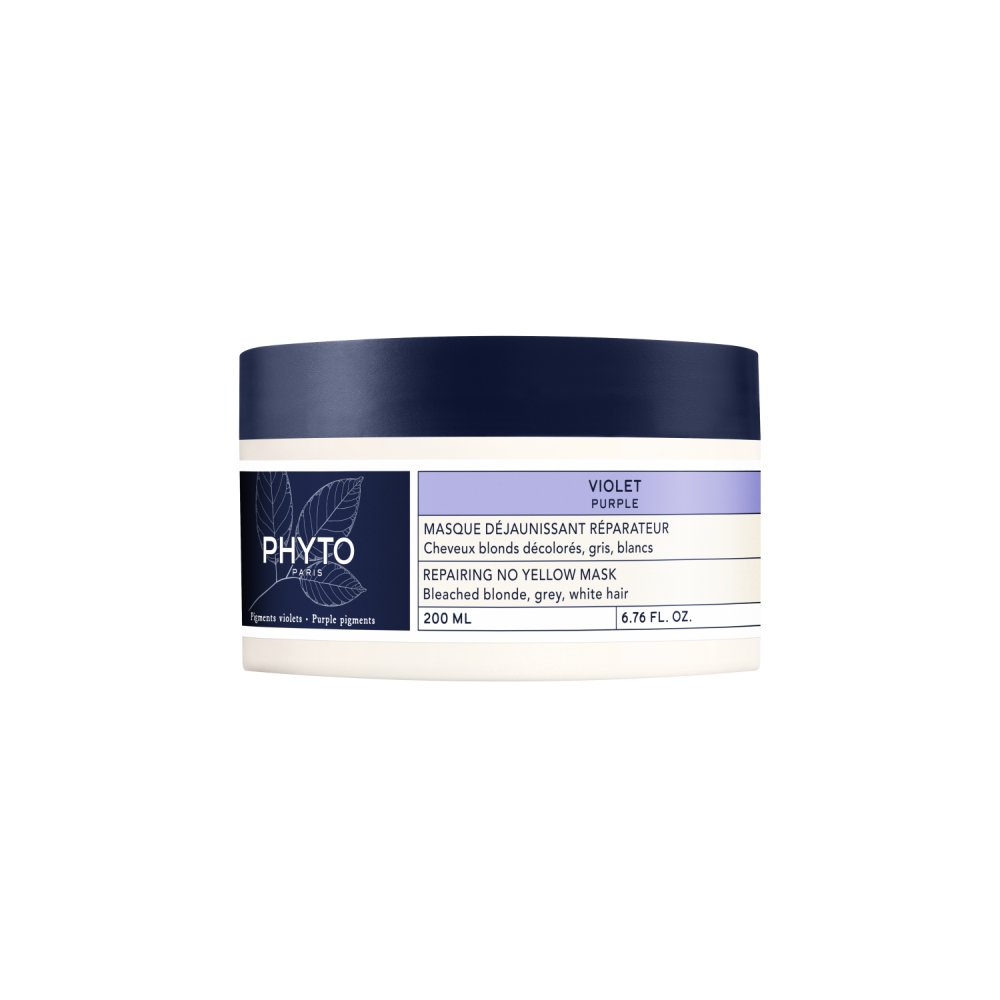 Phyto Paris Violet Purple regenerująca maska neutralizująca żółte i miedziane odcienie włosów, 200 ml
