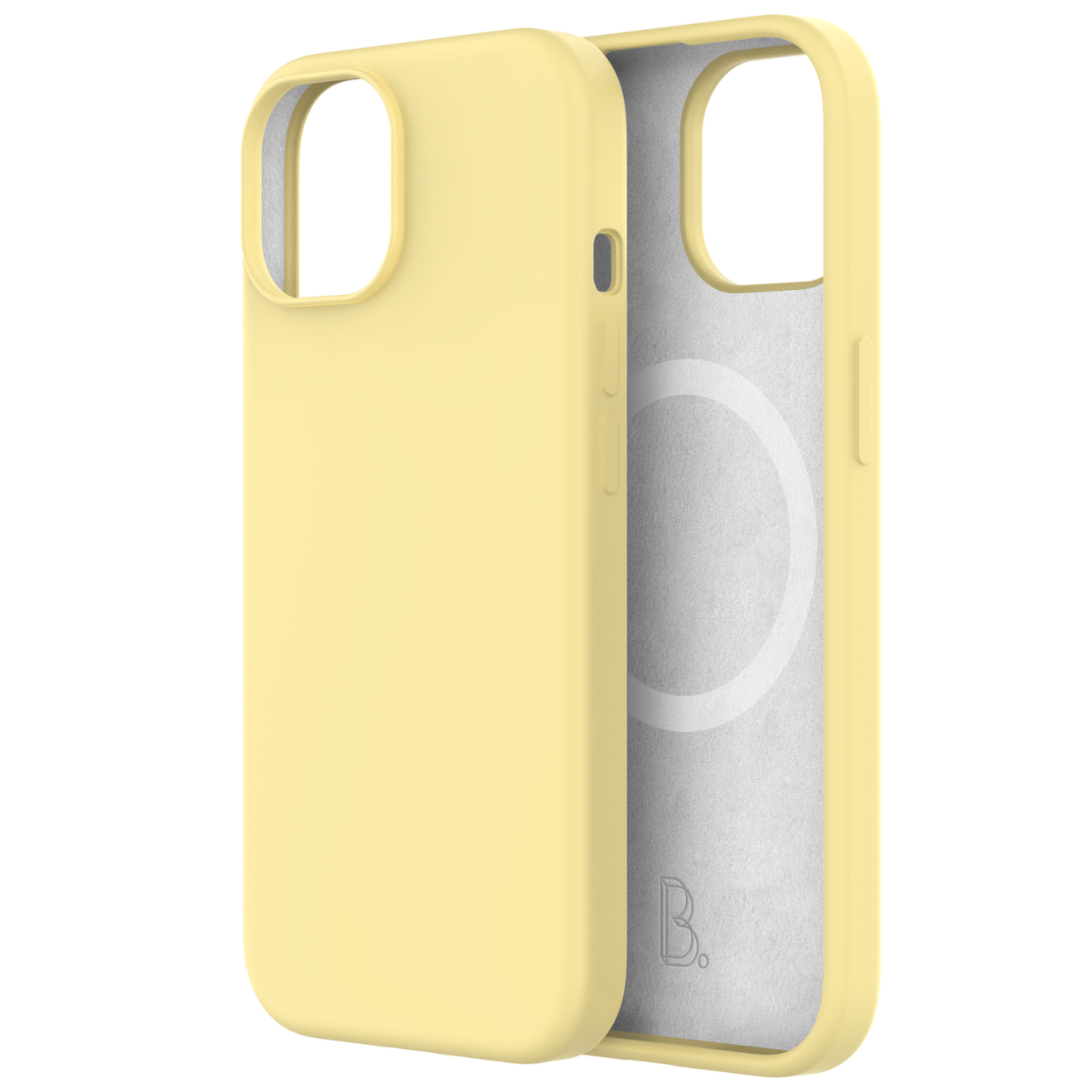 B.Safe Magnetic Silicon Case Yellow - etui iPhone 15/14/13