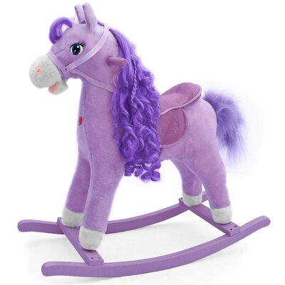 Koń na biegunach MILLY MALLY Princess Fioletowy
