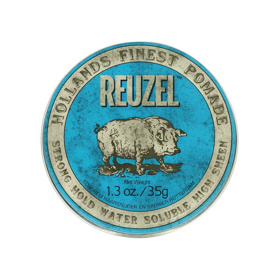 Reuzel Blue Strong Hold Water mocno utrwalająca i nabłyszczająca pomada do włosów, 35 g