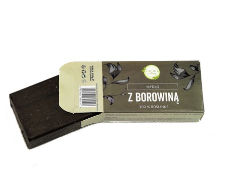 Koszyczek Natury mydło naturalne z borowiną 100% roślinne, 100 g