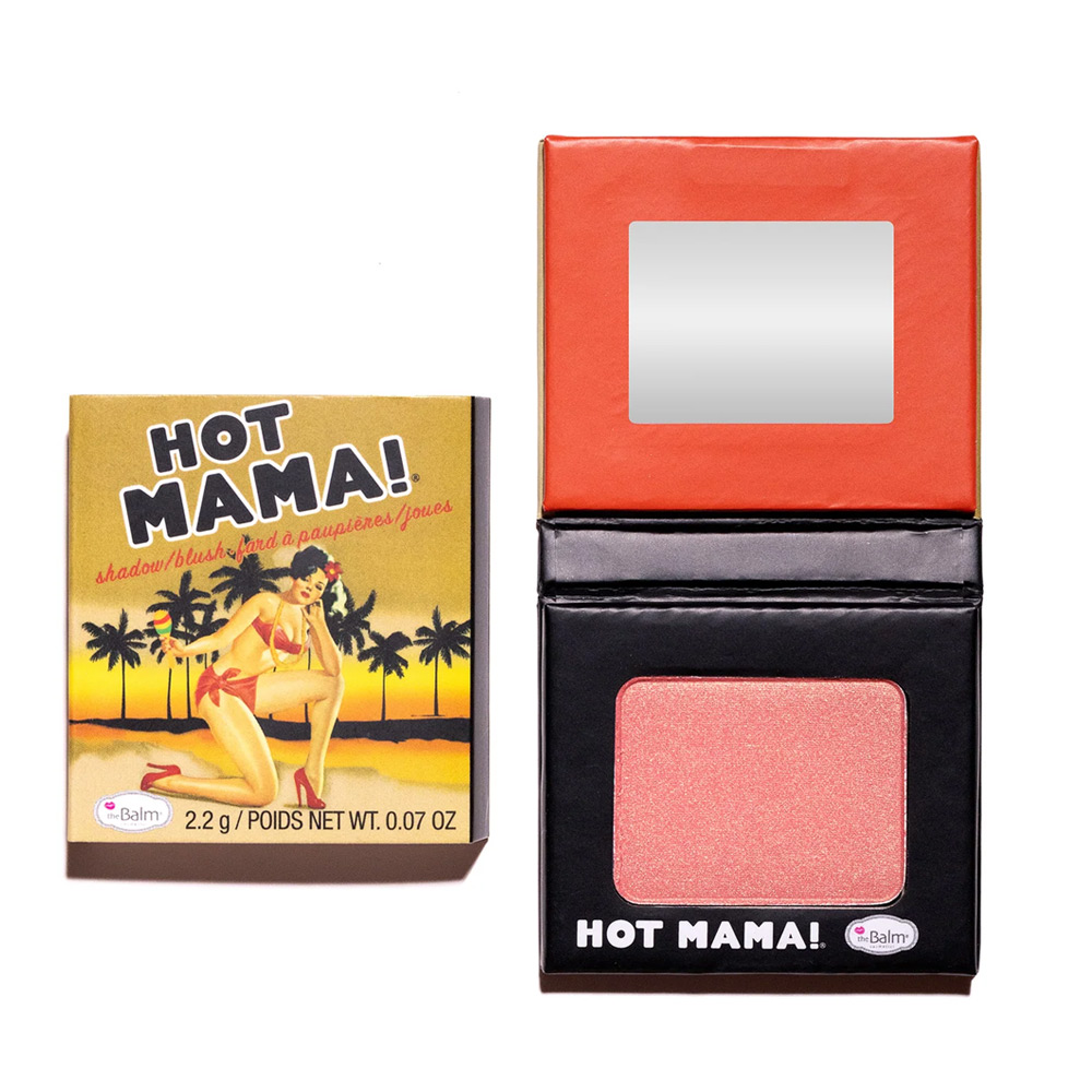 The Balm róż, rozświetlacz i cień do powiem 3w1 Hot Mama Travel Size, 2,2 g