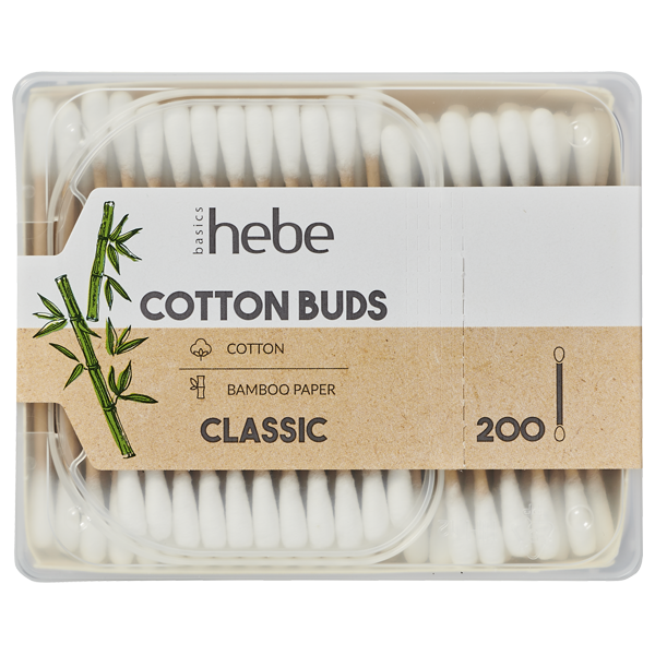 Hebe Basics Cotton Buds patyczki higieniczne, 200 szt./1 opak.