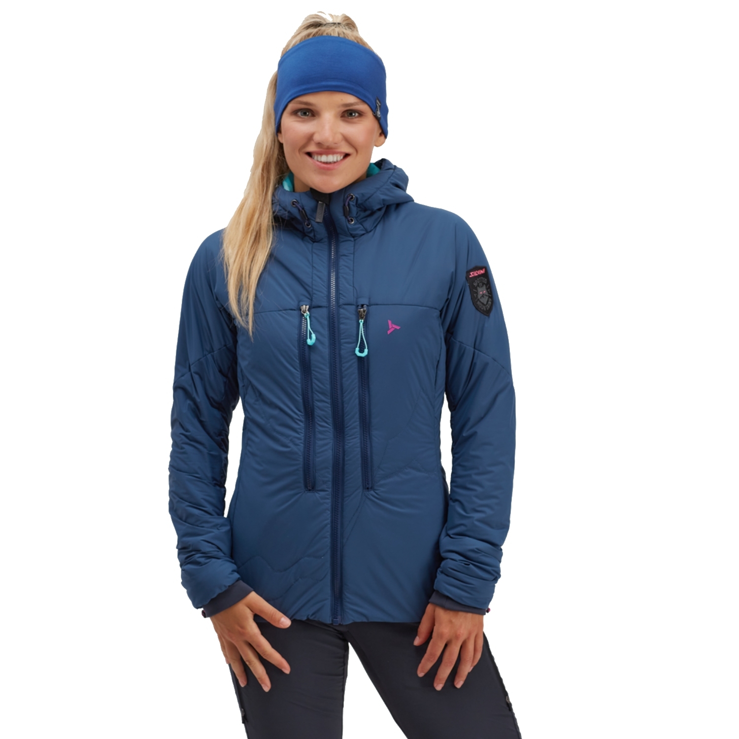 Damska kurtka skiturowa Silvini Lupa navy/turquoise  - L