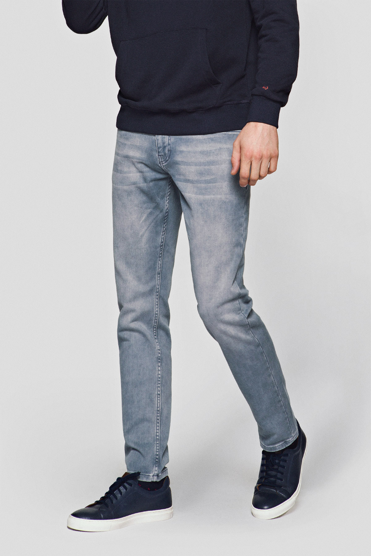 Lancerto Jeansy Jasnoszare Bryson Slim