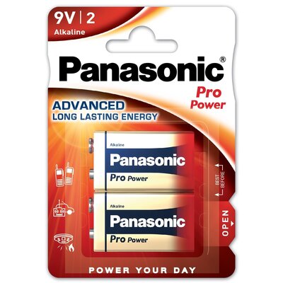 Baterie 6LR61 PANASONIC Pro Power (2 szt.)