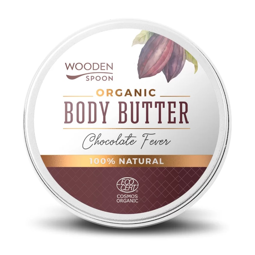 Wooden Spoon Organic Body Butter organiczne masło do ciała Chocolate Fever, 100 ml