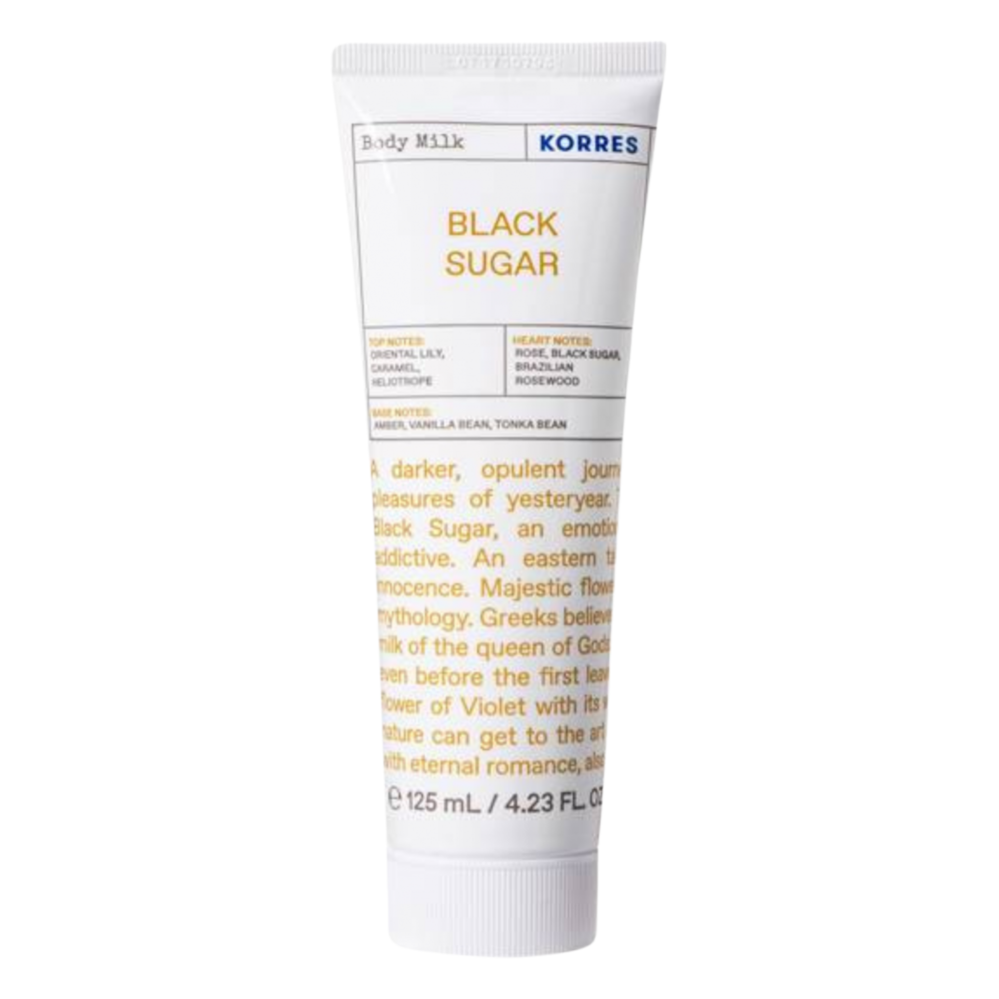 Korres Black Sugar perfumowane mleczko do ciała, 125 ml