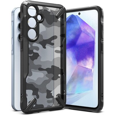Etui RINGKE Fusion X do Samsung Galaxy A55 5G Czarny-moro
