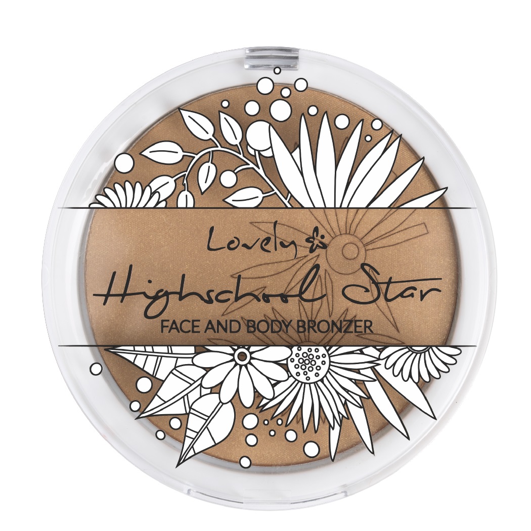 Lovely Highschool Star Bronzer satynowy bronzer do twarzy i ciała, 16 g