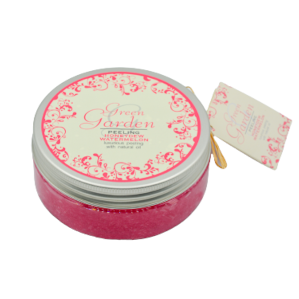 Green Garden naturalny peeling do ciała odżywczy Honeydew&Watermelon, 250 ml
