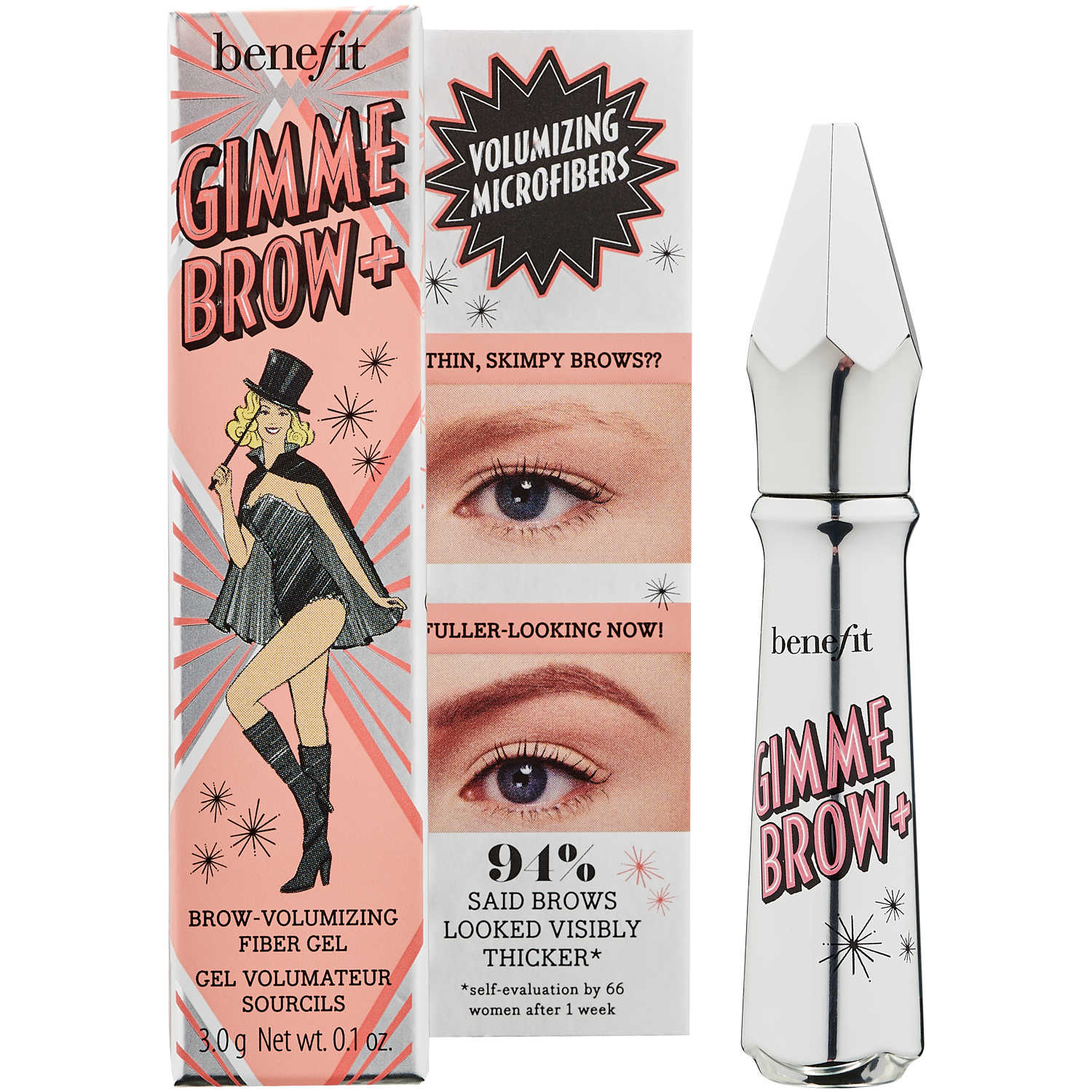 Benefit Gimme Brow+ żel dodający brwiom objętości 2, 3 g