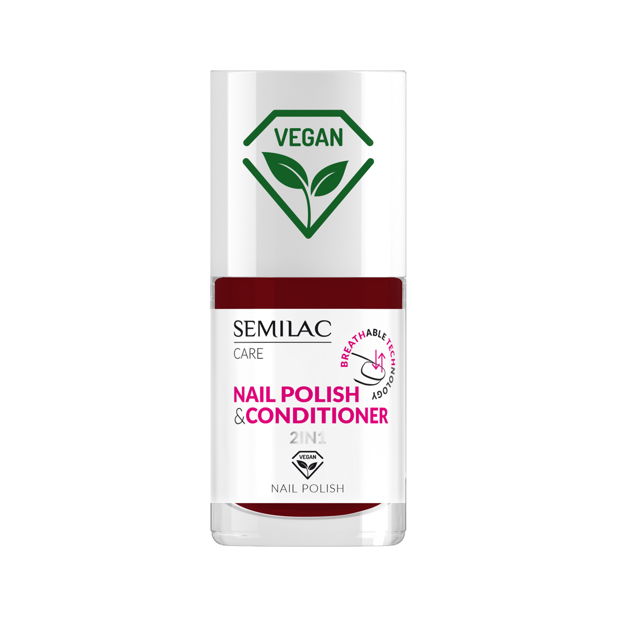 Semilac Vegan klasyczny lakier do paznokci z odżywką 021, 7 ml