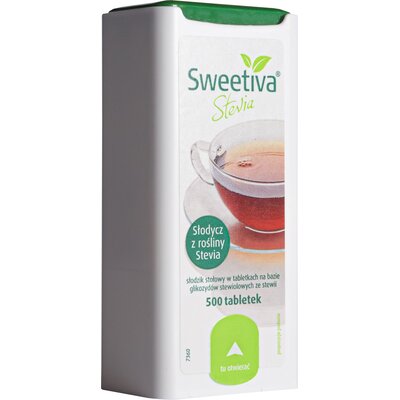 Słodzik stołowy Stevia LANGSTEINER Sweetiva (500 kapsułek)