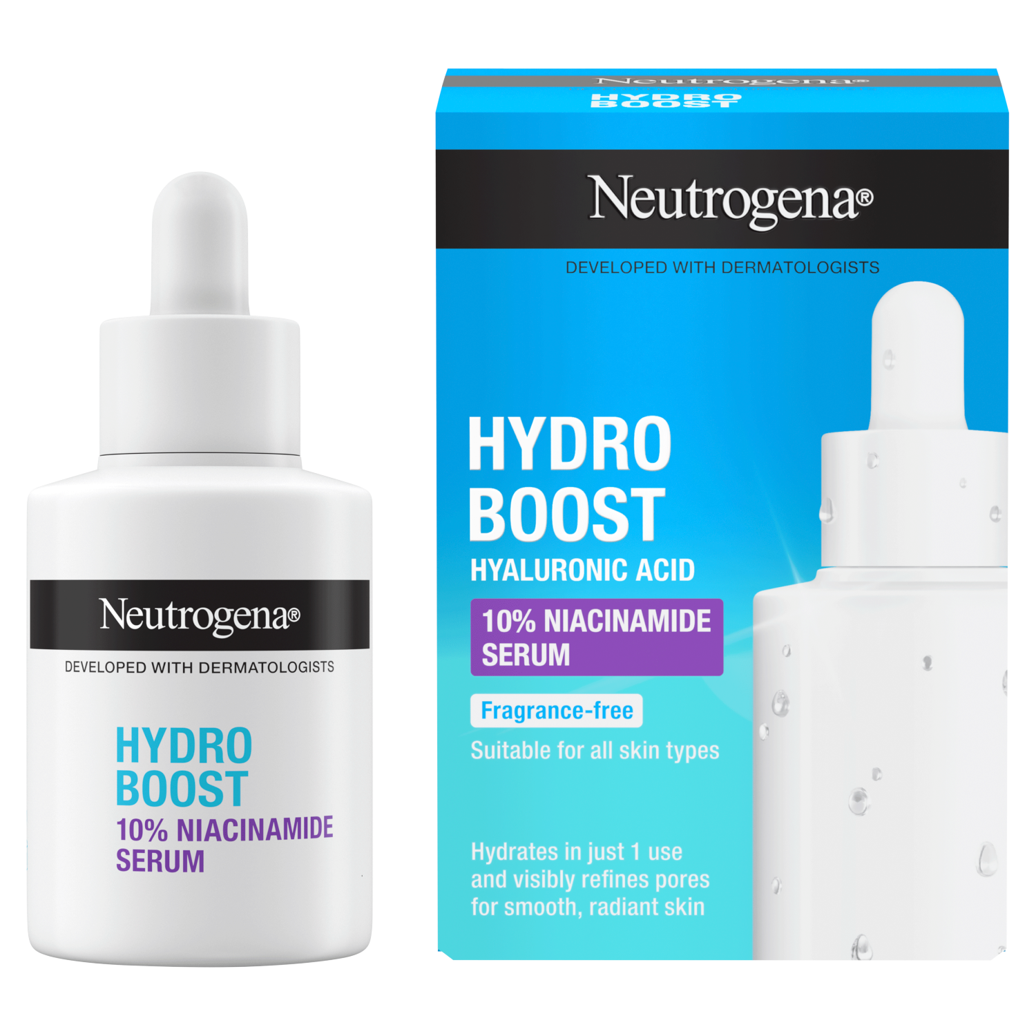 Neutrogena Hydro serum do twarzy z niacynamidem 10%, 30 ml